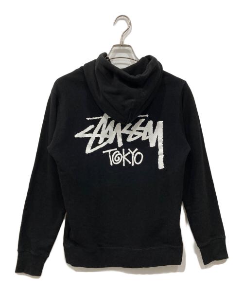 stussy（ステューシー）stussy (ステューシー) プルオーバーパーカー ブラック サイズ:Sの古着・服飾アイテム