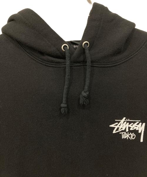 stussy（ステューシー）stussy (ステューシー) プルオーバーパーカー ブラック サイズ:Sの古着・服飾アイテム