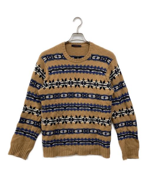 THE GIGI（ザ・ジジ）THE GIGI (ザ・ジジ) クルーネックニット ベージュ サイズ:Mの古着・服飾アイテム