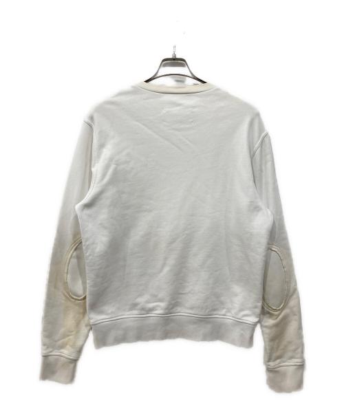 Maison Margiela（メゾンマルジェラ）Maison Margiela (メゾンマルジェラ) エルボーパッチスウェットシャツ ホワイト サイズ:46の古着・服飾アイテム