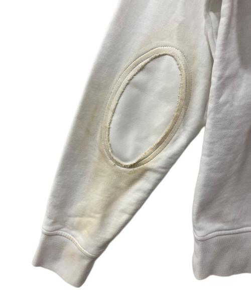 Maison Margiela（メゾンマルジェラ）Maison Margiela (メゾンマルジェラ) エルボーパッチスウェットシャツ ホワイト サイズ:46の古着・服飾アイテム