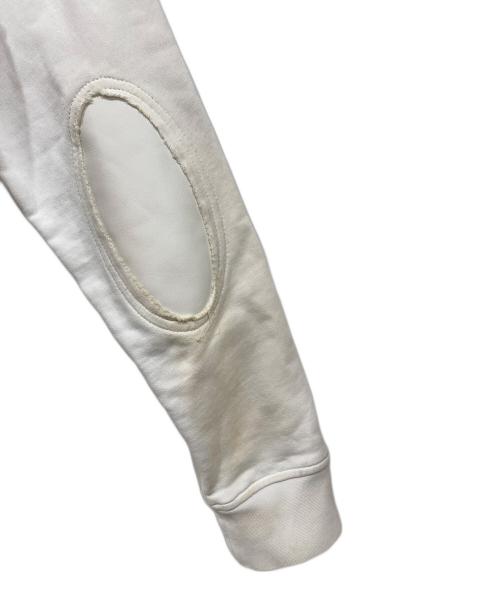 Maison Margiela（メゾンマルジェラ）Maison Margiela (メゾンマルジェラ) エルボーパッチスウェットシャツ ホワイト サイズ:46の古着・服飾アイテム