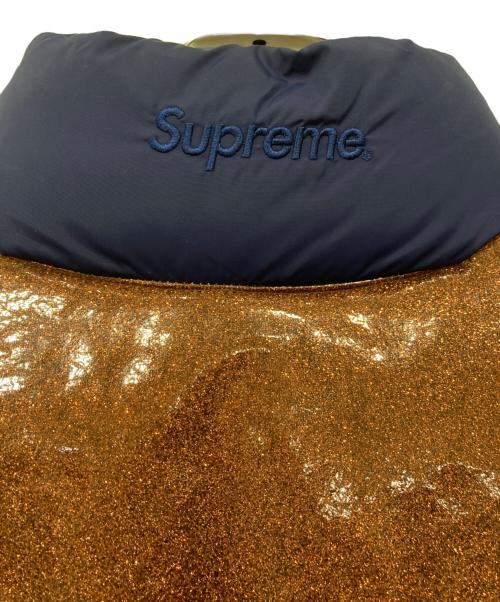 SUPREME（シュプリーム）Supreme (シュプリーム) グリッター ヨーク ダウン パファー ジャケット ネイビー サイズ:Lの古着・服飾アイテム