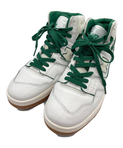 NEW BALANCE（ニューバランス）NEW BALANCE (ニューバランス) ローカットスニーカー ホワイト×グリーン サイズ:27.5cmの古着・服飾アイテム