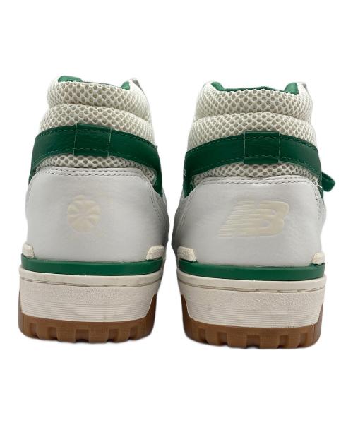 NEW BALANCE（ニューバランス）NEW BALANCE (ニューバランス) ローカットスニーカー ホワイト×グリーン サイズ:27.5cmの古着・服飾アイテム