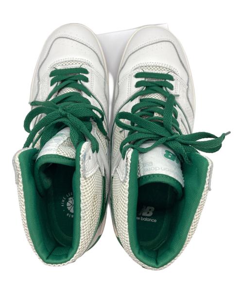 NEW BALANCE（ニューバランス）NEW BALANCE (ニューバランス) ローカットスニーカー ホワイト×グリーン サイズ:27.5cmの古着・服飾アイテム