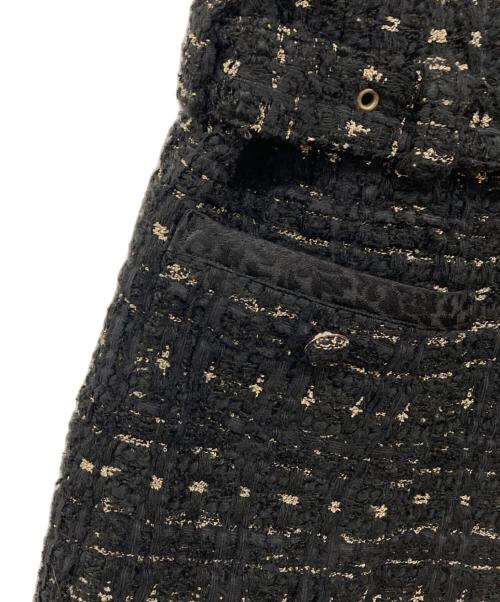 sirin（シリン）sirin (シリン) ツイードジレ ブラック サイズ:Sの古着・服飾アイテム