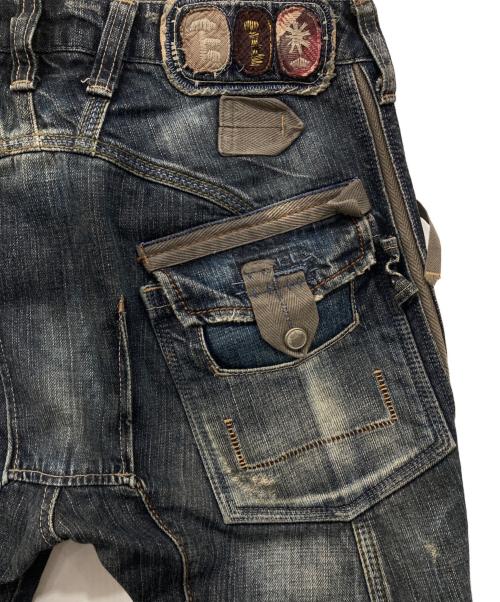 MARITHE+FRANCOIS GIRBAUD（マリテフランソワジルボー）MARITHE+FRANCOIS GIRBAUD (マリテフランソワジルボー) デニムパンツ インディゴ サイズ:Sの古着・服飾アイテム