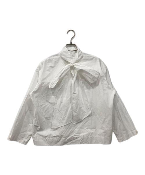 UNITED ARROWS（ユナイテッドアローズ）UNITED ARROWS (ユナイテッドアローズ) ビックリボンボウタイブラウス ホワイト サイズ:36の古着・服飾アイテム