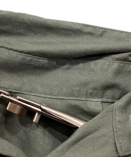 UNDERSON UNDERSON（アンダーソンアンダーソン）UNDERSON UNDERSON (アンダーソンアンダーソン) 和紙レーヨンサテンシャツ カーキ サイズ:1の古着・服飾アイテム