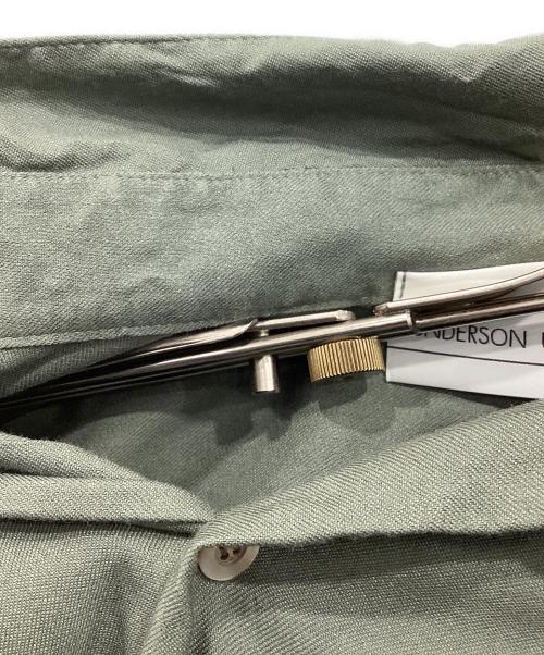 UNDERSON UNDERSON（アンダーソンアンダーソン）UNDERSON UNDERSON (アンダーソンアンダーソン) 和紙レーヨンサテンシャツ カーキ サイズ:1の古着・服飾アイテム