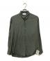 UNDERSON UNDERSON（アンダーソンアンダーソン）の古着「和紙レーヨンサテンシャツ」｜カーキ