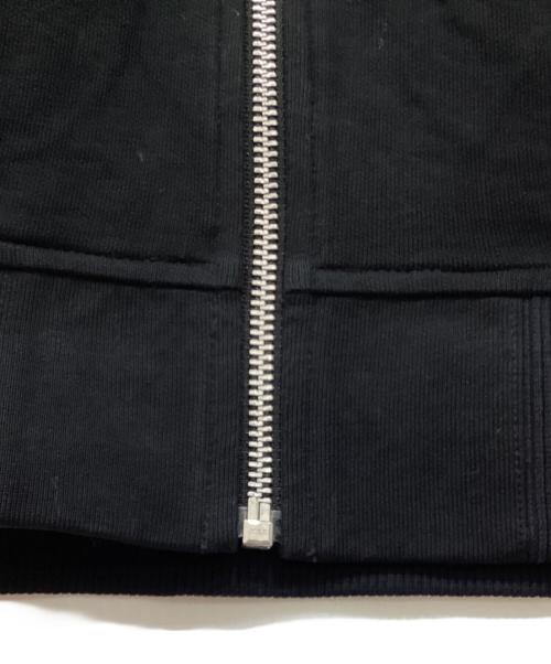 BURBERRY BLACK LABEL（バーバリーブラックレーベル）BURBERRY BLACK LABEL (バーバリーブラックレーベル) ラビットファー付ジップパーカー ブラック サイズ:02の古着・服飾アイテム