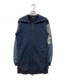 DIESEL（ディーゼル）の古着「DIESEL 切替パーカーワンピース」｜インディゴ