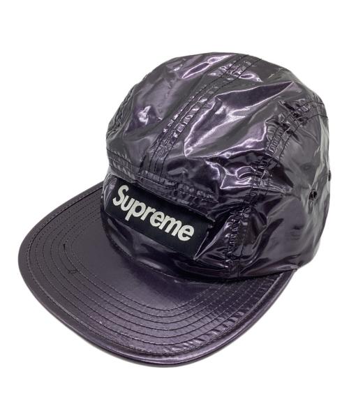 SUPREME（シュプリーム）Supreme (シュプリーム) Glossy Ripstop Camp Cap / グロッシー リップストップ キャンプ キャップ パープルの古着・服飾アイテム