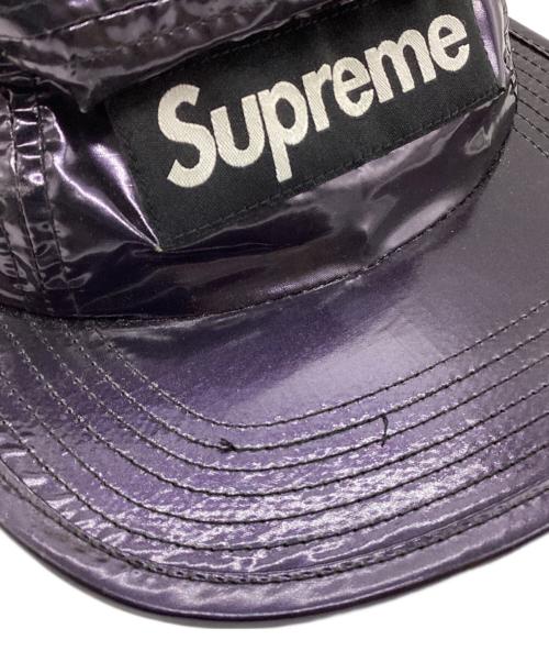 SUPREME（シュプリーム）Supreme (シュプリーム) Glossy Ripstop Camp Cap / グロッシー リップストップ キャンプ キャップ パープルの古着・服飾アイテム