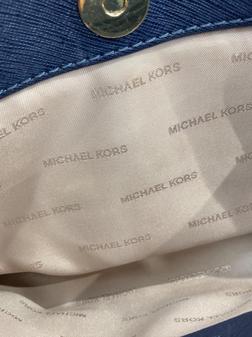 MICHAEL KORS（マイケル・コース）MICHAEL KORS (マイケル・コース) ショルダーバッグ ネイビーの古着・服飾アイテム