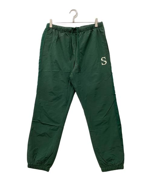 stussy（ステューシー）stussy (ステューシー) Sport Nylon Pants / スポーツナイロンパンツ グリーン サイズ:Mの古着・服飾アイテム