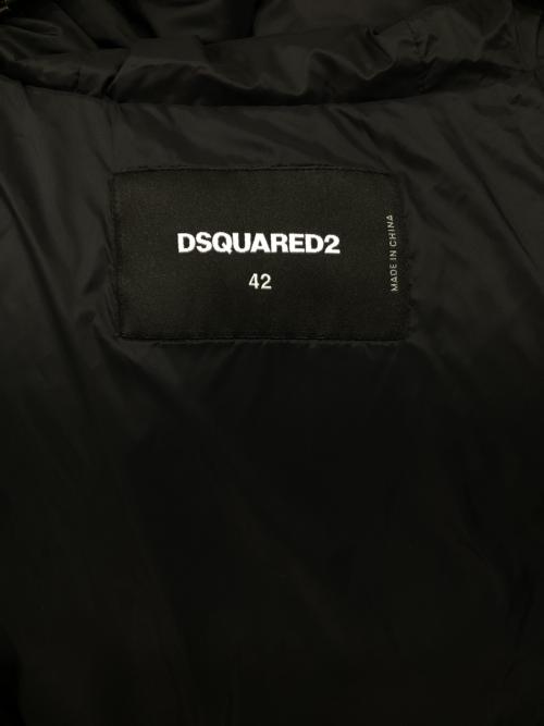 DSQUARED2（ディースクエアード）DSQUARED2 (ディースクエアード) ダウンコート ブラック サイズ:42の古着・服飾アイテム