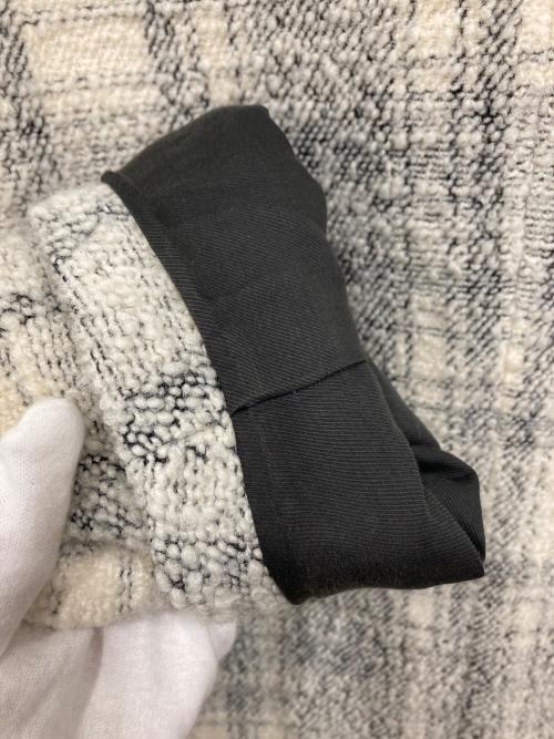 1er Arrondissement（プルミエ アロンディスモン）1er Arrondissement (プルミエ アロンディスモン) NALYA モノトーンチェックコート ホワイト サイズ:36の古着・服飾アイテム