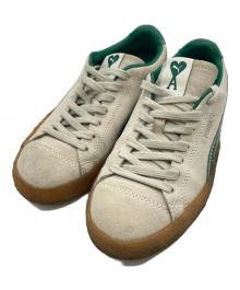 PUMA×AMI Alexandre Mattiussi（プーマ×アミアレクサンドルマテュッシ）の古着「Suede Crepe "Pristine" / スウェード クレープ "プリスティン"」｜グリーン×ベージュ
