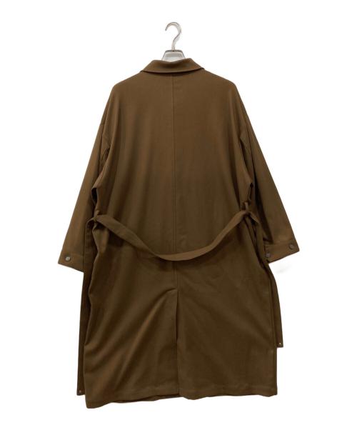 Casper John（キャスパージョン）Casper John (キャスパージョン) タブボタンショップコート ブラウン サイズ:Sの古着・服飾アイテム