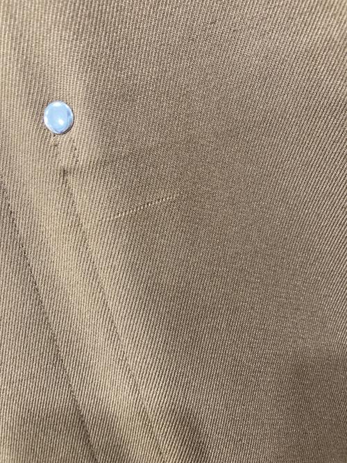 Casper John（キャスパージョン）Casper John (キャスパージョン) タブボタンショップコート ブラウン サイズ:Sの古着・服飾アイテム