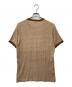 Hanes (ヘインズ) リンガーTシャツ ベージュ×ブラウン サイズ:L：4000円