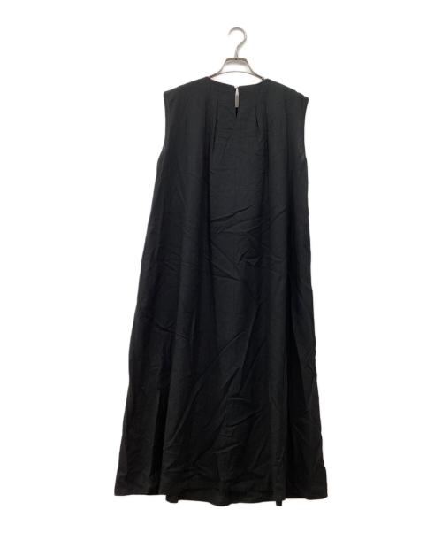 UNTITLED（アンタイトル）UNTITLED (アンタイトル) レーヨン麻ワンピース ブラック サイズ:1の古着・服飾アイテム