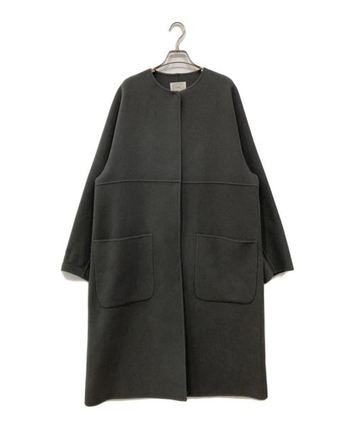 IENA（イエナ）IENA (イエナ) ノンミュールジングウールリバーコート グレー サイズ:38の古着・服飾アイテム