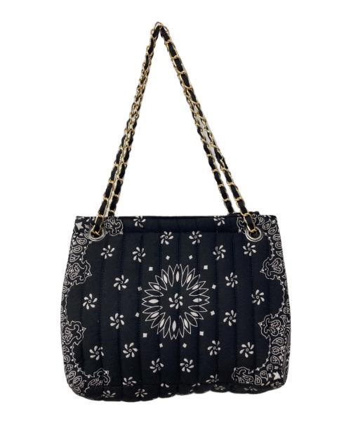 MALUS（マリュス）MALUS (マリュス) Bandana quilting shoulder bag / バンダナ キルティング ショルダーバッグ ブラックの古着・服飾アイテム