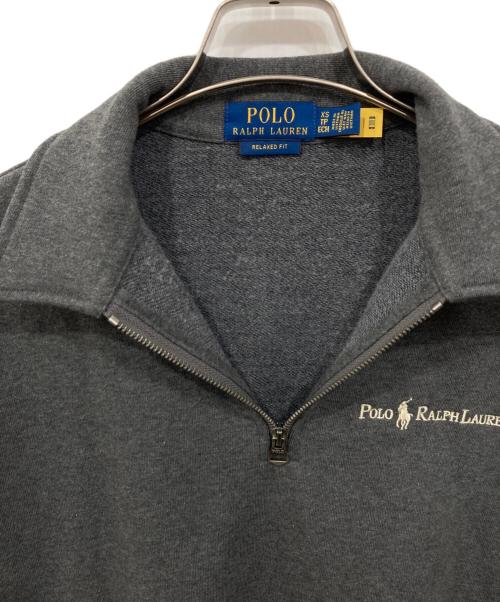 POLO RALPH LAUREN（ポロ・ラルフローレン）POLO RALPH LAUREN (ポロ・ラルフローレン) リラックスフィットロゴフリーススウェット グレー サイズ:XSの古着・服飾アイテム