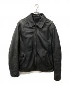 wilsons leatherウィルソンズレザー）の古着「ライナー付きレザージャケット」｜ブラック