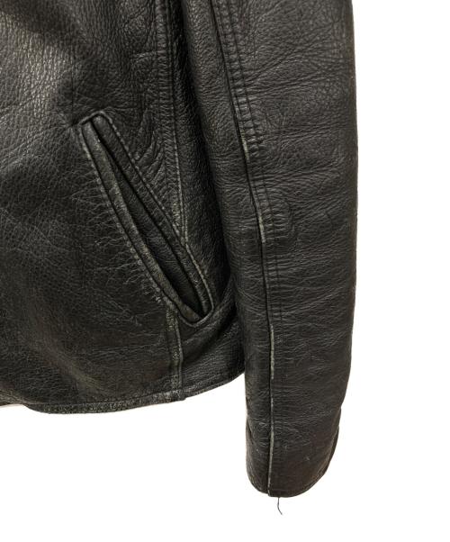 wilsons leather（ウィルソンズレザー）wilsons leather (ウィルソンズレザー) ライナー付きレザージャケット ブラック サイズ:Lの古着・服飾アイテム