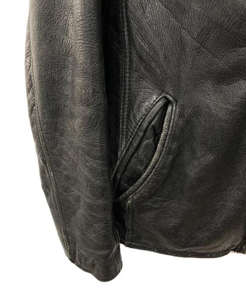 wilsons leather（ウィルソンズレザー）wilsons leather (ウィルソンズレザー) ライナー付きレザージャケット ブラック サイズ:Lの古着・服飾アイテム