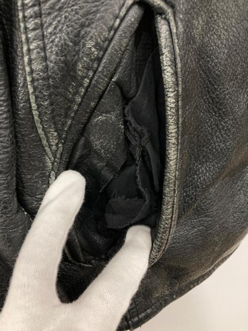 wilsons leather（ウィルソンズレザー）wilsons leather (ウィルソンズレザー) ライナー付きレザージャケット ブラック サイズ:Lの古着・服飾アイテム