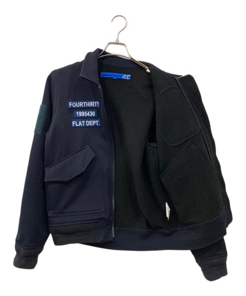 430（430）430 (430) 異素材切替ジャケット ネイビー サイズ:1の古着・服飾アイテム