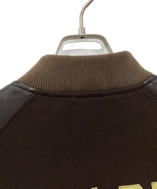 FOURTHIRTY（フォーサーティー）FOURTHIRTY (フォーサーティー) レザー切替ジャケット ブラウン サイズ:02の古着・服飾アイテム