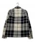 FRED PERRY (フレッドペリー) タータン ツイル オーバーシャツジャケット ブラック×ホワイト サイズ:M：9000円