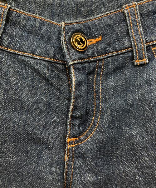 GUCCI（グッチ）GUCCI (グッチ) フレアデニムパンツ インディゴ サイズ:38の古着・服飾アイテム