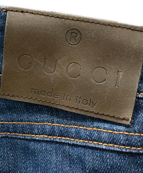 GUCCI（グッチ）GUCCI (グッチ) フレアデニムパンツ インディゴ サイズ:38の古着・服飾アイテム
