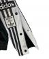 中古・古着 adidas (アディダス) ベロアジャケット ブラック×ホワイト サイズ:M：12000円