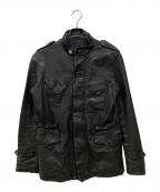 editionエディション）の古着「ラムレザージャケット」｜ブラック