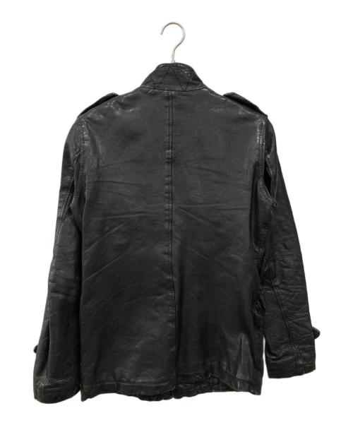 edition（エディション）Edition (エディション) ラムレザージャケット ブラック サイズ:46の古着・服飾アイテム