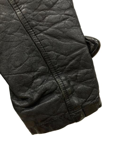 edition（エディション）Edition (エディション) ラムレザージャケット ブラック サイズ:46の古着・服飾アイテム