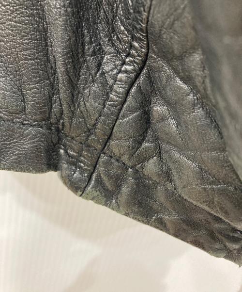 edition（エディション）Edition (エディション) ラムレザージャケット ブラック サイズ:46の古着・服飾アイテム