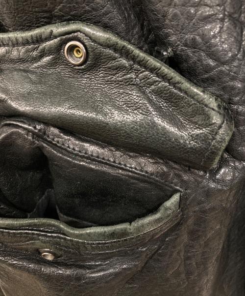 edition（エディション）Edition (エディション) ラムレザージャケット ブラック サイズ:46の古着・服飾アイテム