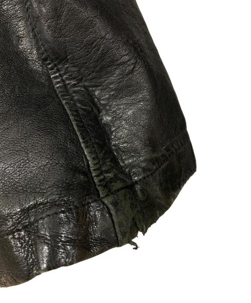 edition（エディション）Edition (エディション) ラムレザージャケット ブラック サイズ:46の古着・服飾アイテム