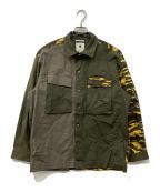G-STAR RAWジースターロゥ）の古着「ミリタリーシャツ」｜カーキ