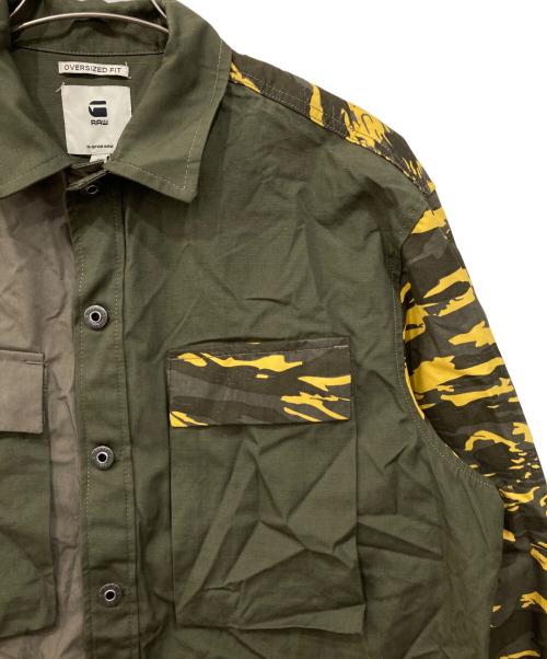 G-STAR RAW（ジースターロゥ）G-STAR RAW (ジースターロゥ) ミリタリーシャツ カーキ サイズ:Mの古着・服飾アイテム